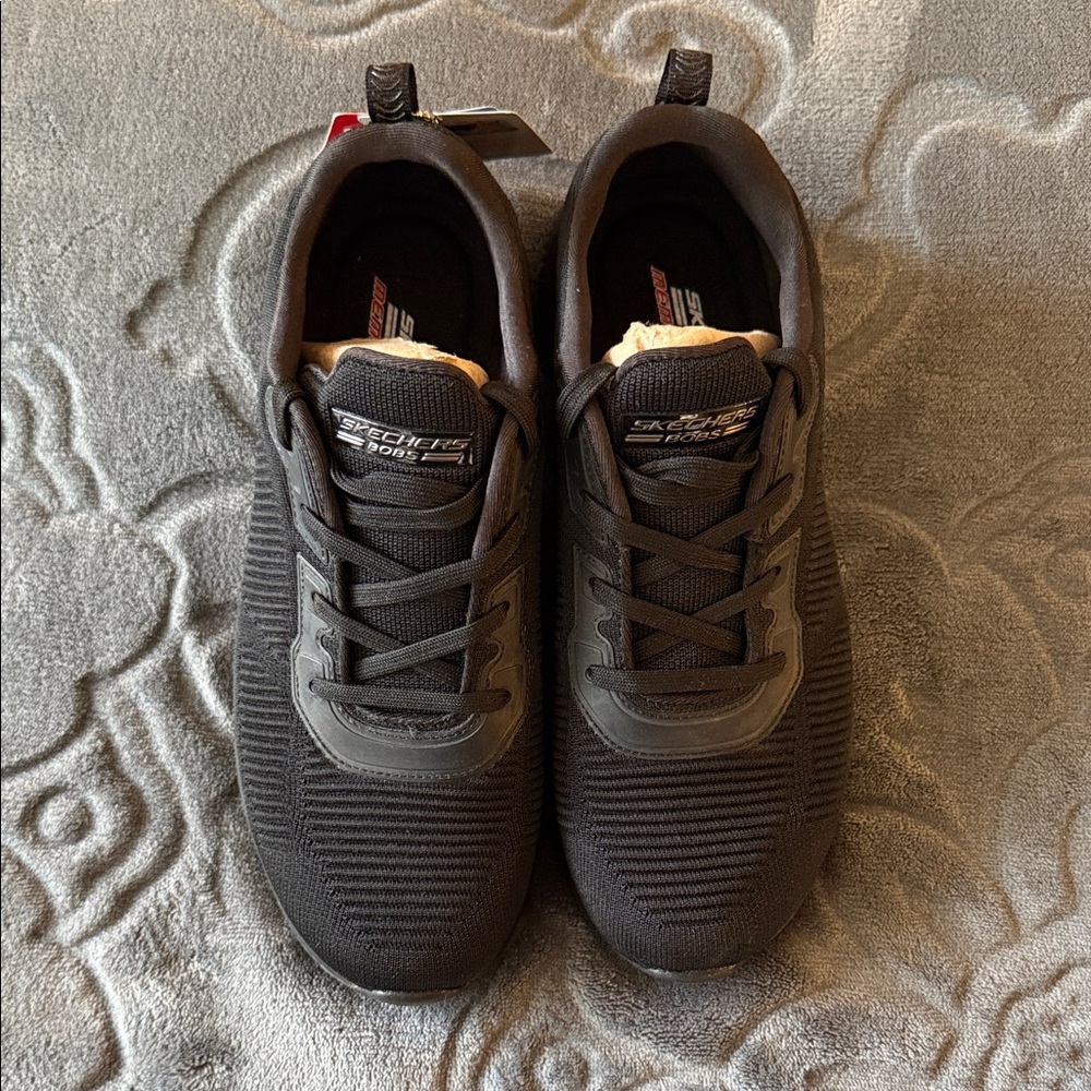 Skechers Black Knit Sneakers